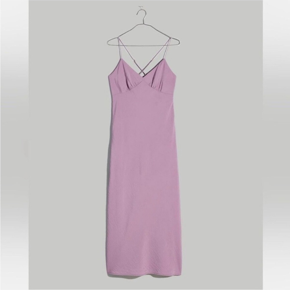 Madewell Satin Strappy Midi Dress XS